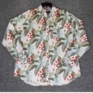 Tommy Bahama Tropical Pattern Button Down Shirt